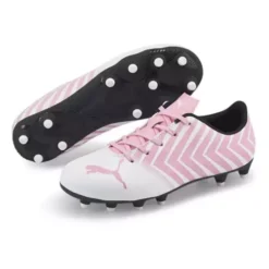 Girls' Puma Tacto II FG/AG Jr. Molded Soccer Cleats -Cheap Shoe Store 19510015898 3